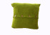 Стильна яскраво-зелена в'язана наволочка на ґудзиках