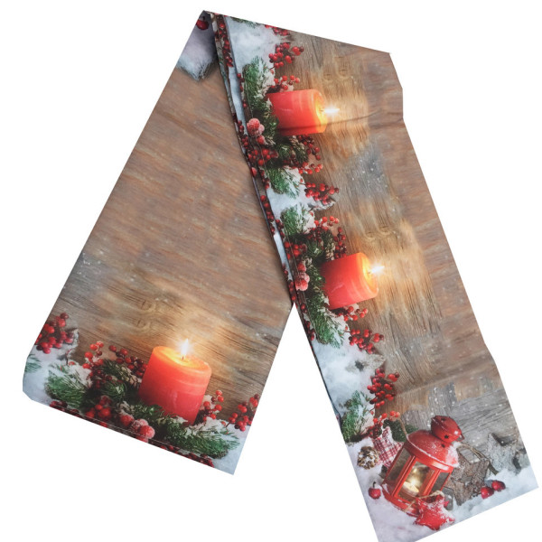 Новорічна скатертина 3D 150-220 см Новорічна скатертина 3D 150-220 см