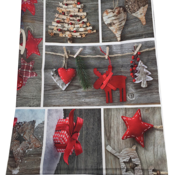 Новорічна скатертина 3D 150-220 см Новорічна скатертина 3D 150-220 см