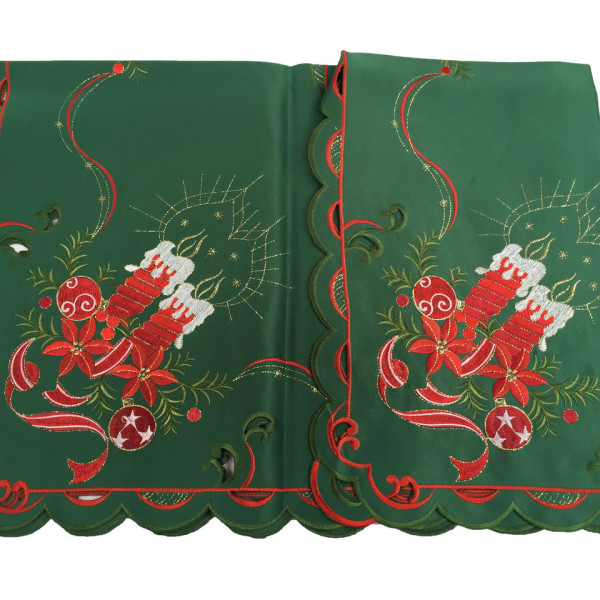Атласна новорічна серветка 85-85 см Атласна новорічна серветка 85-85 см