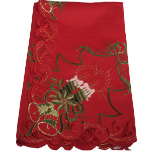 Атласна новорічна серветка 85-85 см