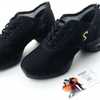 Взуття для сучасних танців і фітнесу, Кросівки снікери чорні, 35 (23,2 см), 36р (23,8 см), 38р (24,8 см)