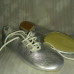 Джазовки м'які для танців і фітнесу, натуральна шкіра, колір срібло 36р,38р.