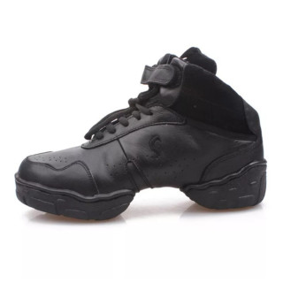 Кросівки для танців Sansha, сникеры високі чорні шкіра 42