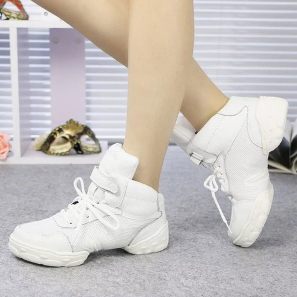 Кросівки для танців Sansha, сникери високі білі шкіри Кросівки для танців Sansha, сникери високі білі шкіри