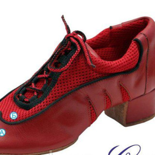 Туфлі для сучасних танців джазовки з натуральної шкіри червоні р 37 (23,5) в наявності