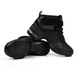 Кросівки високі для сучасних танців і фітнесу чорні 34р