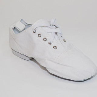 Джазовки низькі для танців білі з тканини кирза х/б 36-37р.