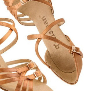 Туфлі танцювальні для дівчинки блок підборів.