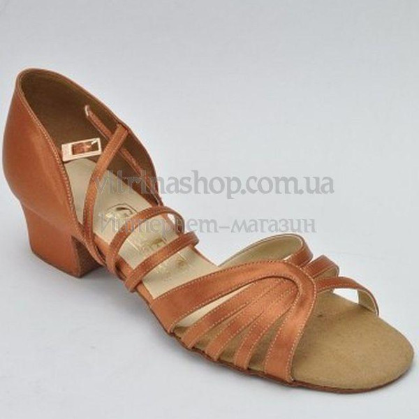 Туфлі для танців дитячі блоки каблук Galex Санта (кедр) Туфлі для танців дитячі блоки каблук Galex Санта (кедр)