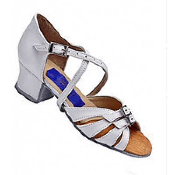 Туфлі танцювальні для дівчинки на блок-каблуці бежеві сатин Туфлі танцювальні для дівчинки на блок-каблуці бежеві сатин