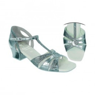 Туфли танцевальные для девочки блок каблук цвет под заказ.