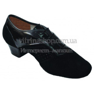 Туфлі танцювальні чоловічі Латино з натуральної шкіри лаку!
