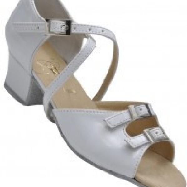 Туфлі для дівчинки танцювальні з регулятором повноти із сатину, шкіри Туфлі для дівчинки танцювальні з регулятором повноти із сатину, шкіри
