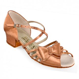 Туфлі для танців дитячі блоки каблук Galex Бантик