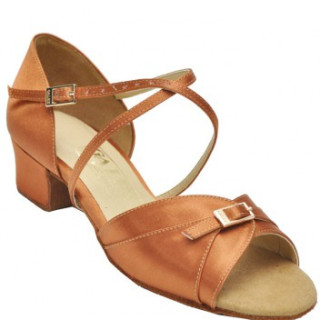 Туфлі для танців дитячий блок підборів Galex Поліна (кедр)