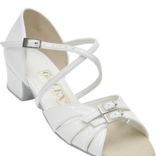 Туфлі для танців дитячий блок каблук Galex Татьяна (лак)