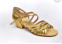Туфлі танцювальні для дівчинки, блок підборів, золото