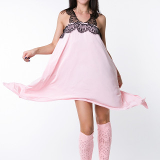 Плаття латина PLT731910 Ельва (42-44-46, рожевий, мікроолія)