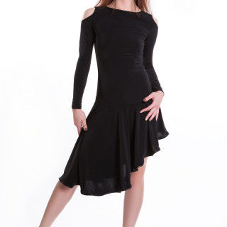 Плаття латина PLT731601 Крапелька (40, чорний, мікромасло)