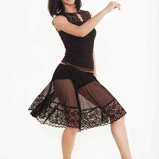 Блуза RLT722601 Діана (42, чорний)