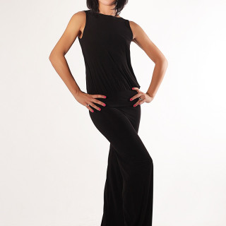 ENSOUL Блуза RLT720001 (48, чорний, з заходом на спині)