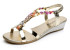 Босоніжки жіночі золотистого кольору 36 р