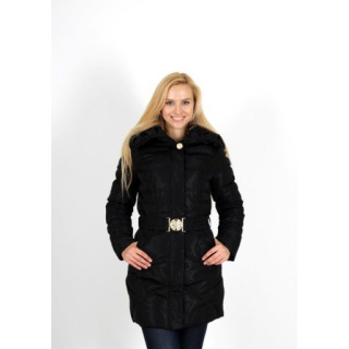 Жіноча зимова куртка, чорна, розмір L