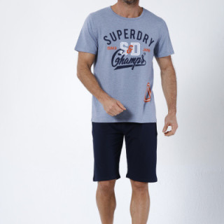 Трикотажний чоловічий костюм, шорти з футболкою