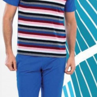 Трикотажний комплект для чоловіків шорти з футболкою (Туреччина)