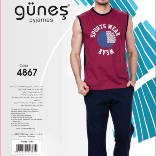 Трикотажний комплект для чоловіків шорти з майкою Трикотажний комплект для чоловіків шорти з майкою