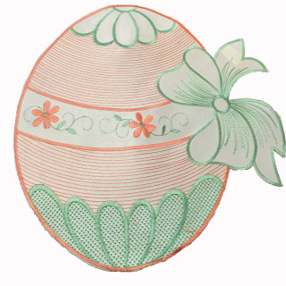 Стильна серветочка у формі великоднішого яєчка