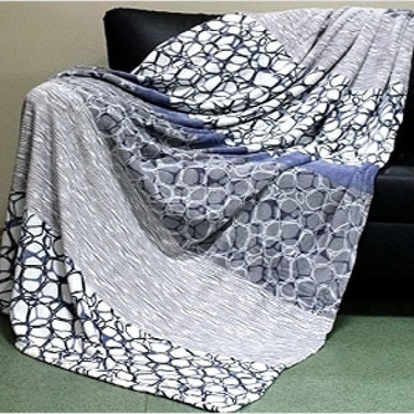 Плед мікрофібра Win Collection Gold Line, 150х200 см, принт Зиґзаґ Плед мікрофібра Win Collection Gold Line, 150х200 см, принт Зиґзаґ