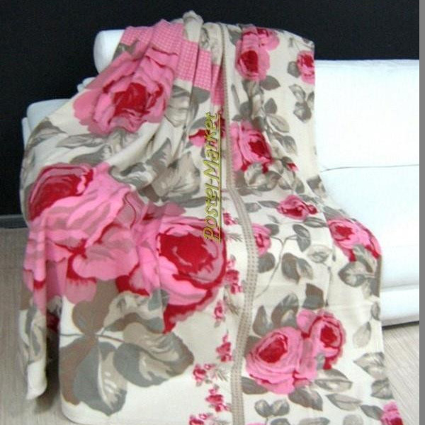 Плед флісовий Улюблений будинок, 180х200 см, дизайн Прованс Плед флісовий Улюблений будинок, 180х200 см, дизайн Прованс