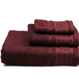 Рушник махровий Bamboo new (бордовий), 70х140см