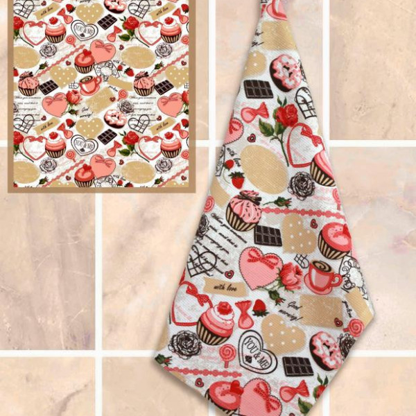 Рушник вафельний для кухні Речицький текстиль Білорусь Рушник вафельний для кухні Речицький текстиль Білорусь