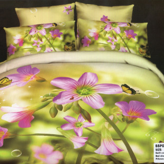 Постільна 3D-вітка квітів євророзміру