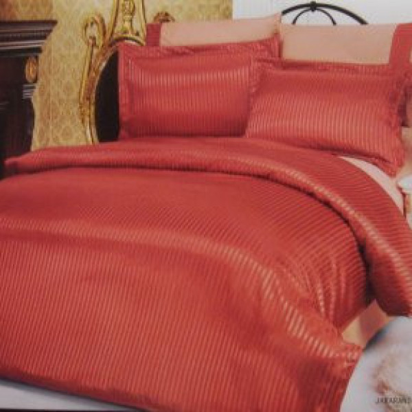 Комплект постільної білизни Le Vele silk-satin jakkaranda-teracotta Комплект постільної білизни Le Vele silk-satin jakkaranda-teracotta