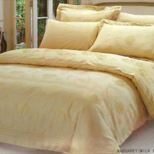 Комплект жакардової постільної білизни Le vele margaret milk coffee Комплект жакардової постільної білизни Le vele margaret milk coffee