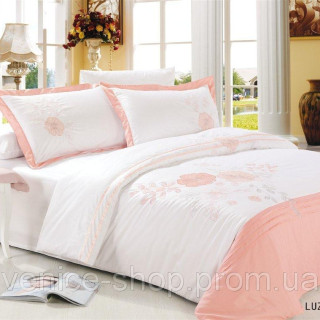 Постільна білизна Le vele з вишивкою luzan pink