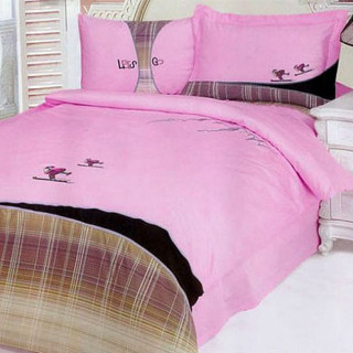 Комплект постільної білизни Le Vele з вишивкою полуторний