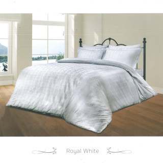 Жакардовий комплект постільної білизни Le Vele spring series royal-white