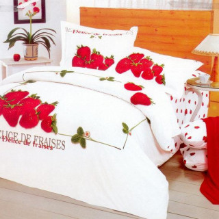 Полуторное постельное белье Le Vele Strawberry