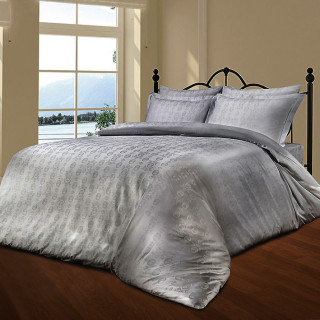 Жакардовий комплект постільної білизни Le Vele spring series royal-gri