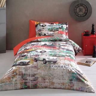 Комплект постільної білизни Tivolyo Home полуторний Garage