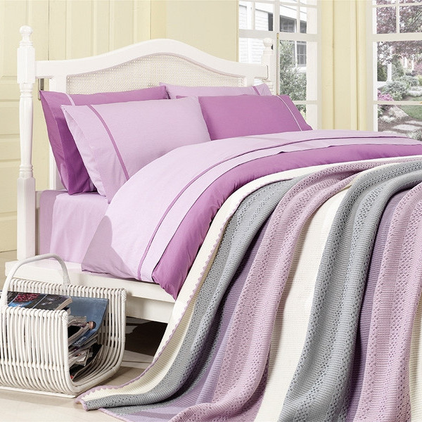 Комплект постільної білизни First choice з в'язаним покривалом Комплект постільної білизни First choice з в'язаним покривалом