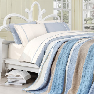 Комплект постільної білизни First choice з в'язаним покривалом