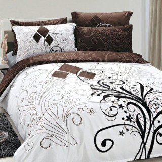 Комплект постельного белья полуторный Ле вель из сатина.