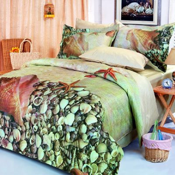 Комплект постельного белья Le Vele Deniz Green Евро Комплект постельного белья Le Vele Deniz Green Евро