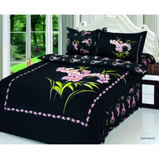 Комплект постільної білизни Le Vele Buket Black Полуторний (160х220см)